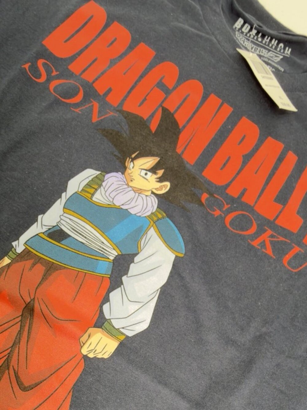 BoxLunch Dragon Ball Z Son Goku Graphic T-Shirt XL Blue Anime Tee NWT